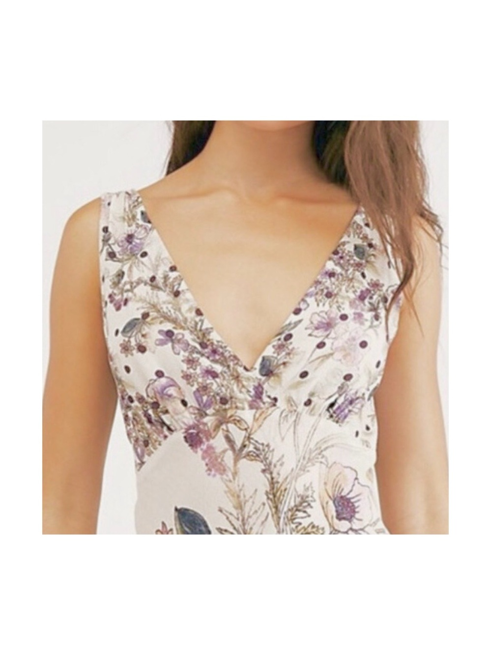 Free People Never Too Late Floral Lace-Up Back Maxi Dress - Picture 3 of 4